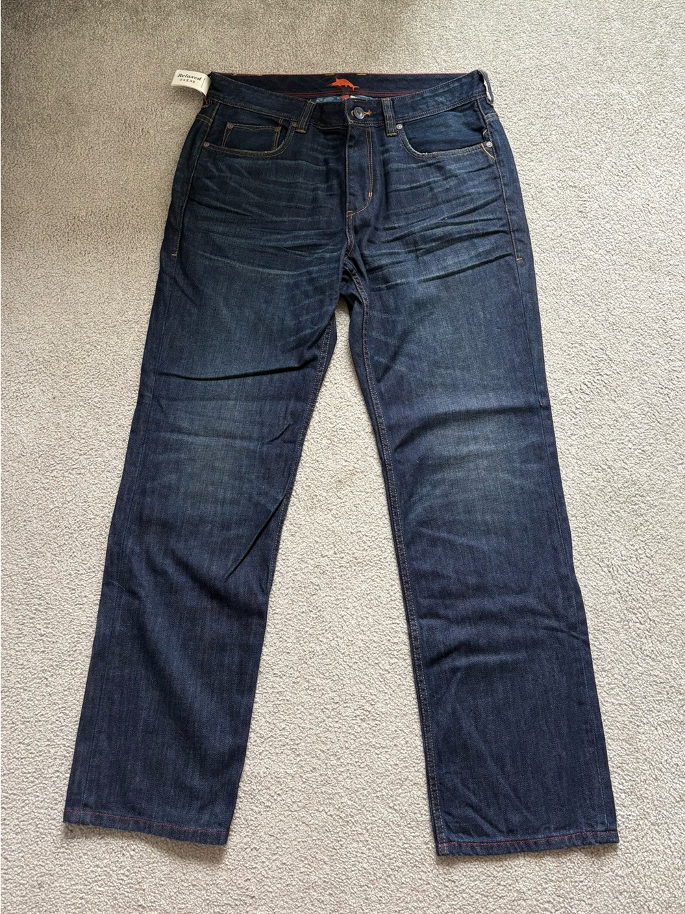 Tommy Bahama Men’s Dark Blue Relaxed Jeans